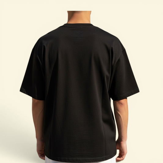 Heavyweight Boxy Tee (260GSM) - Signature BLACK 100% Cotton