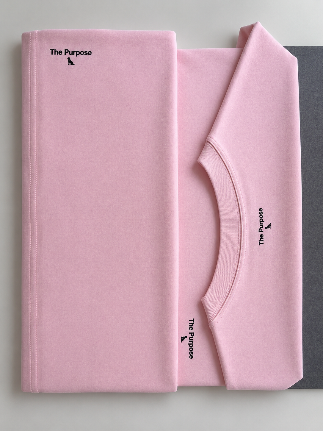 Heavyweight Boxy Tee (260GSM) - Dusty Pink 100% Cotton