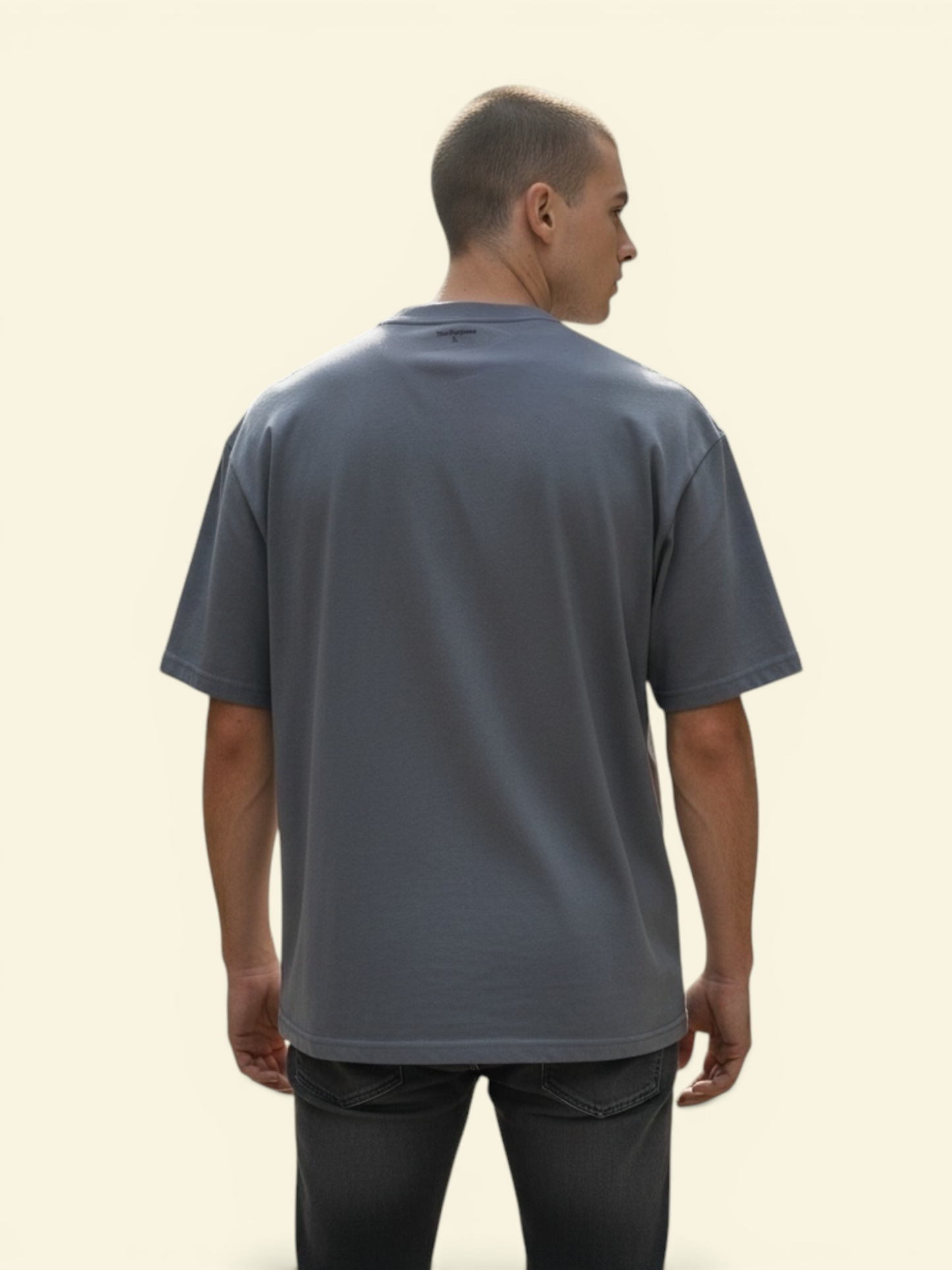 Heavyweight Boxy Tee (260GSM) - Slate Dark Grey 100% Cotton