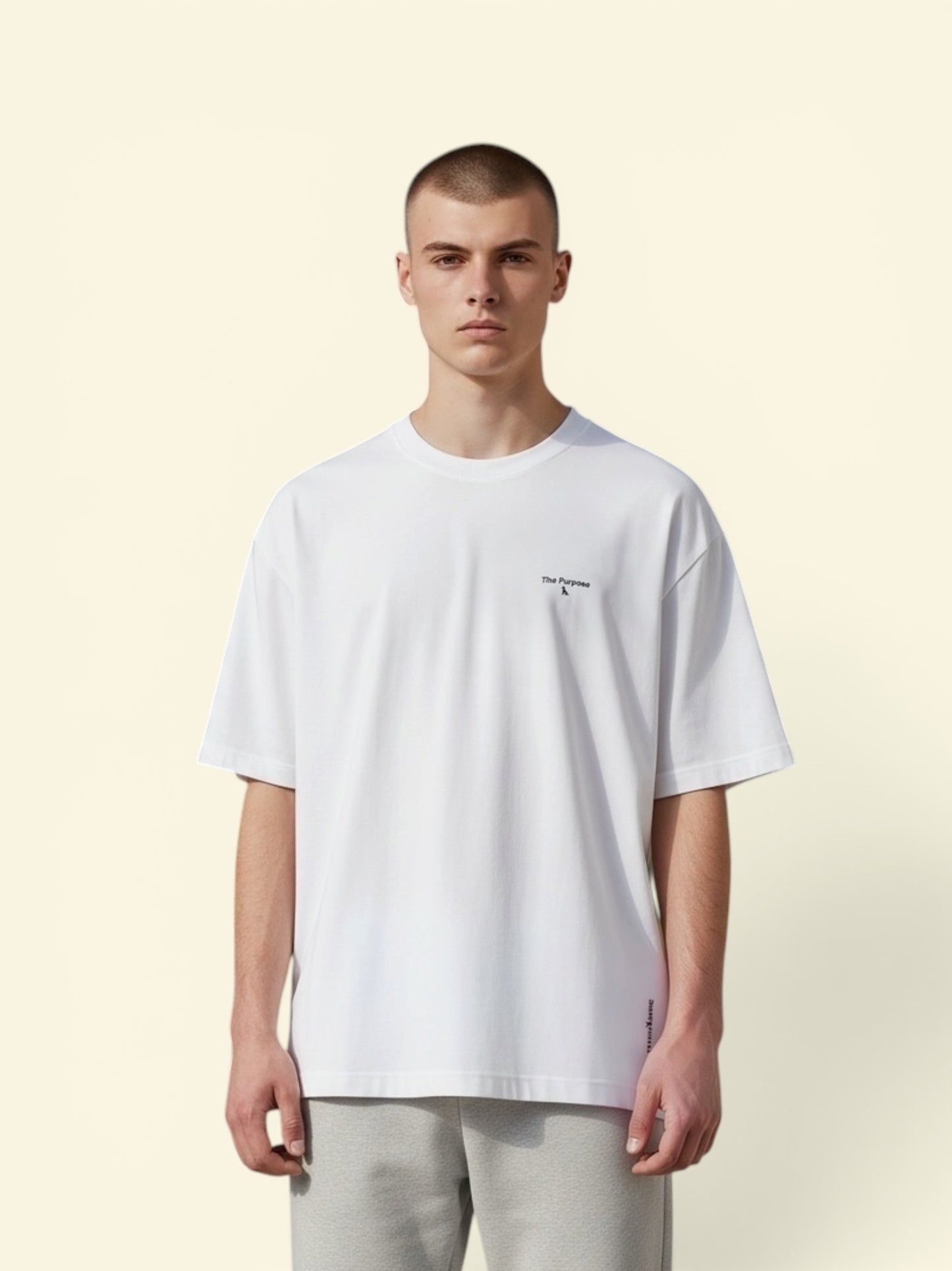 Heavyweight Boxy Tee (260GSM) - Crisp White 100% Cotton