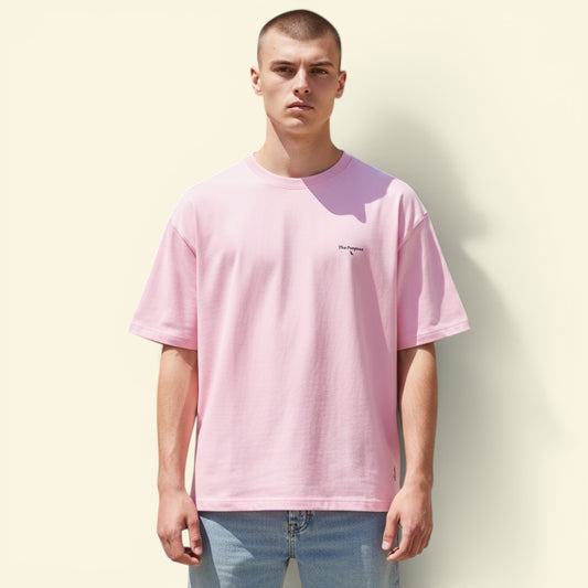 Heavyweight Boxy Tee (260GSM) - Dusty Pink 100% Cotton